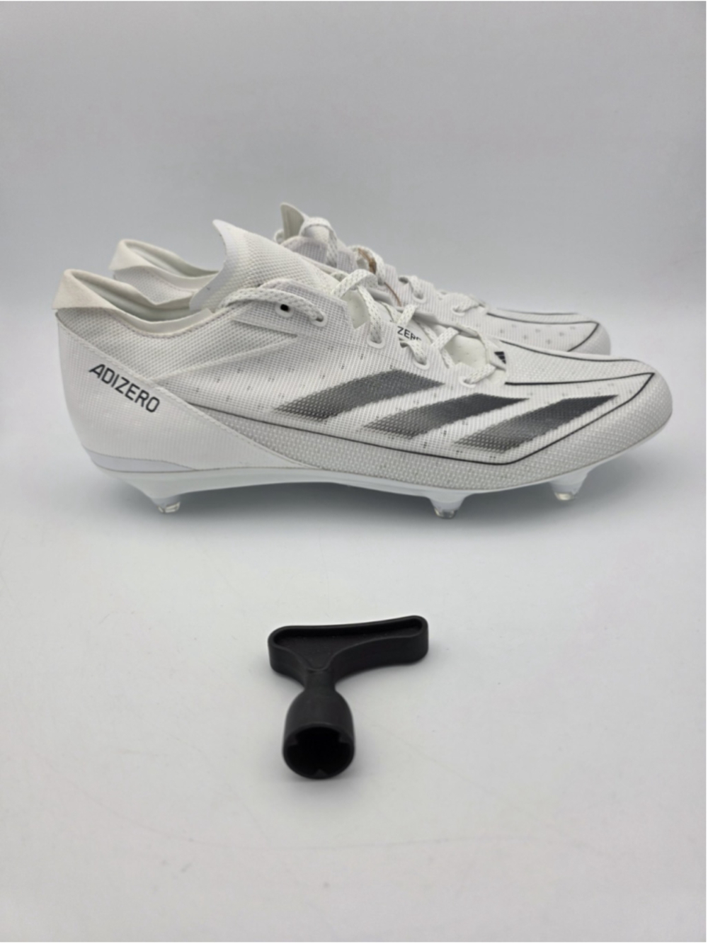 adidas ADIZERO ELECTRIC Detachable FOOTBALL CLEATS White/Black IH7426 Sz 13
